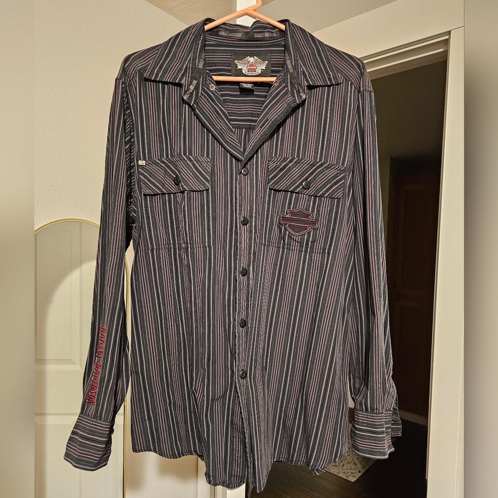 Harley-Davidson long sleeve button shirt
